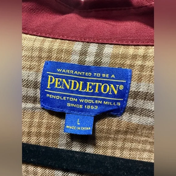 Pendleton Womens Crimson Canvas Coat - Picture 6 of 13